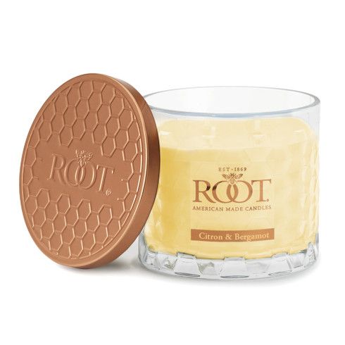 Citron &amp; Bergamot 3 Wick Honeycomb Candle