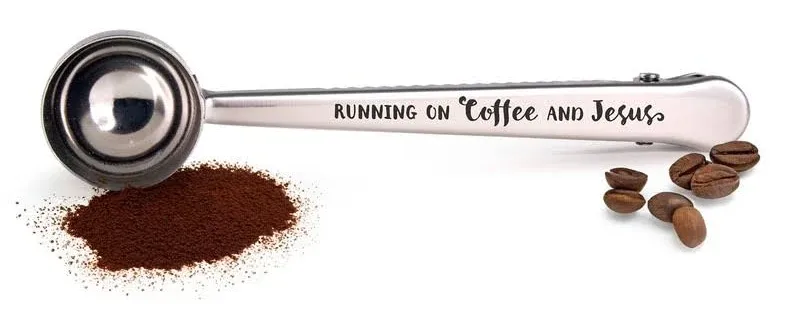 Running on Jesus Coffee Scoop
