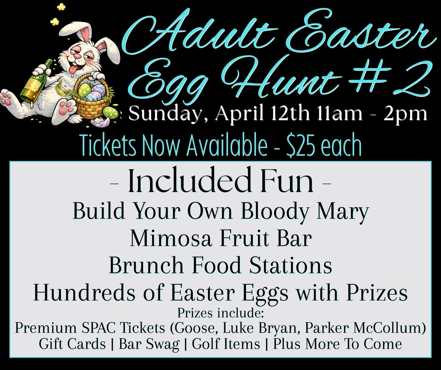 SECOND DATE Adult Easter Egg Hunt at The Hideaway