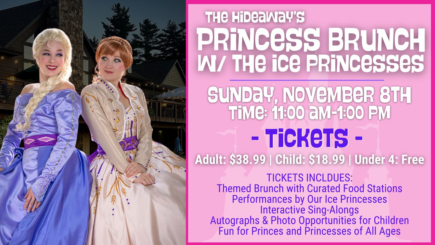 Princess Brunch at The Hideaway at Saratoga Lake - Child Princess Brunch at The Hideaway at Saratoga Lake - Child