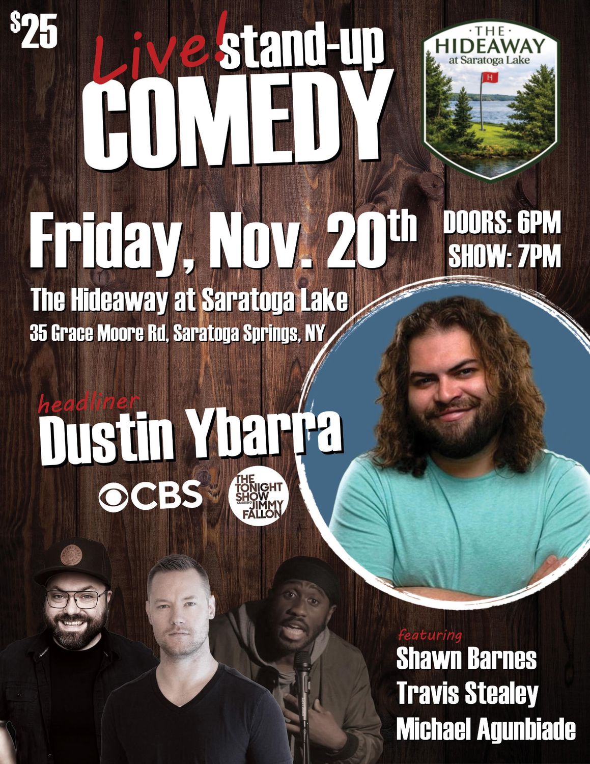 Comedy Show at the Hideaway w/ Dustin Ybarra Comedy Show at the Hideaway w/ Dustin Ybarra