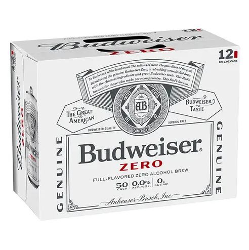 BUD ZERO N/A 12PK CANS