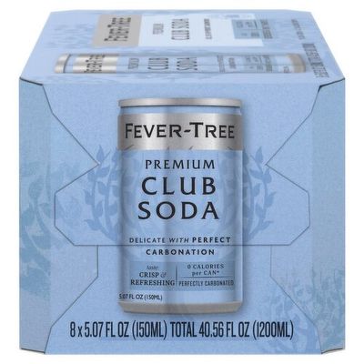 FEVER TREE CLUB SODA 8PK CANS