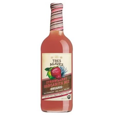 TRES AGAVES ORGANIC STRAWBERRY MARGARITA MIX 1L