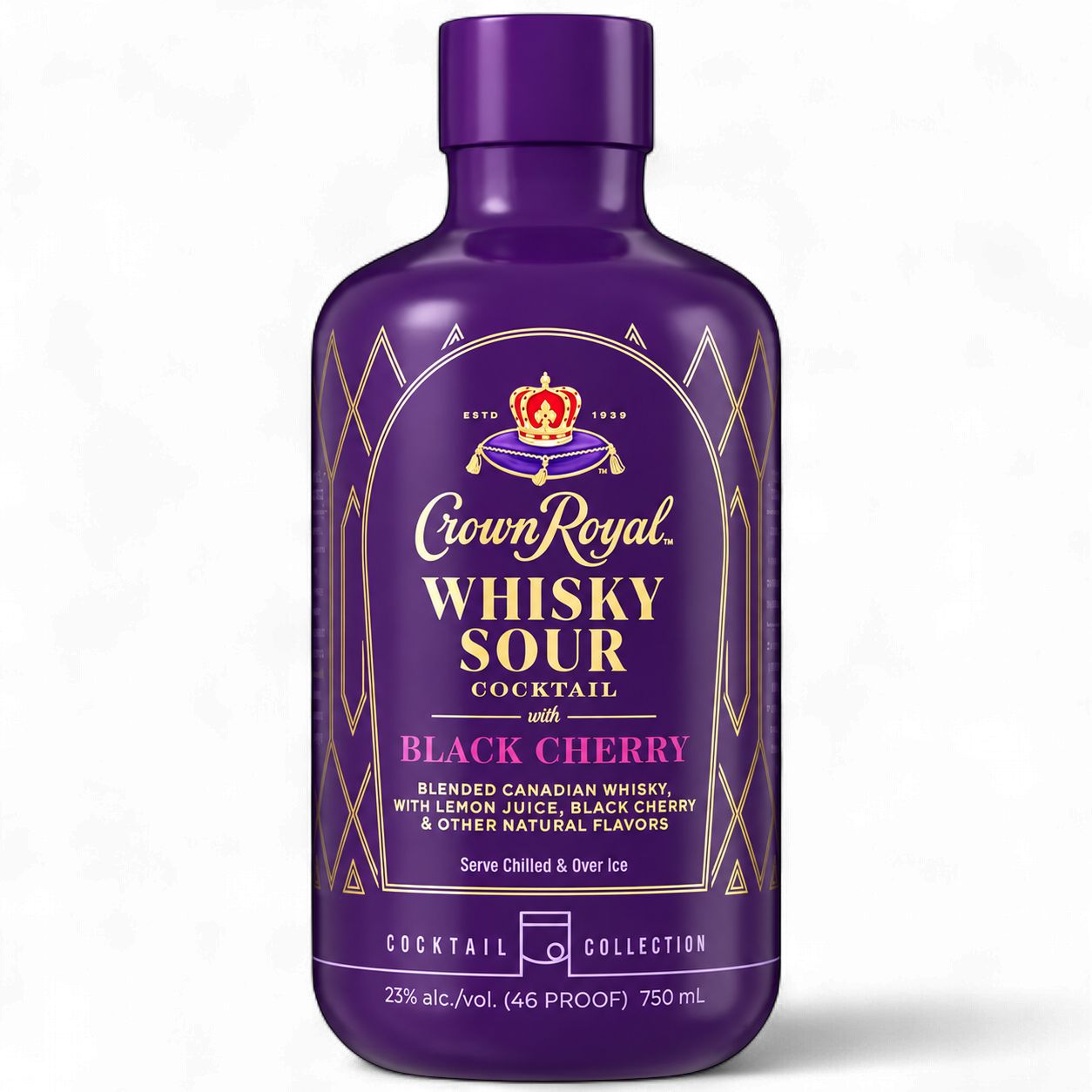 CROWN ROYAL BLACK CHERRY WHISKY SOUR 750ML
