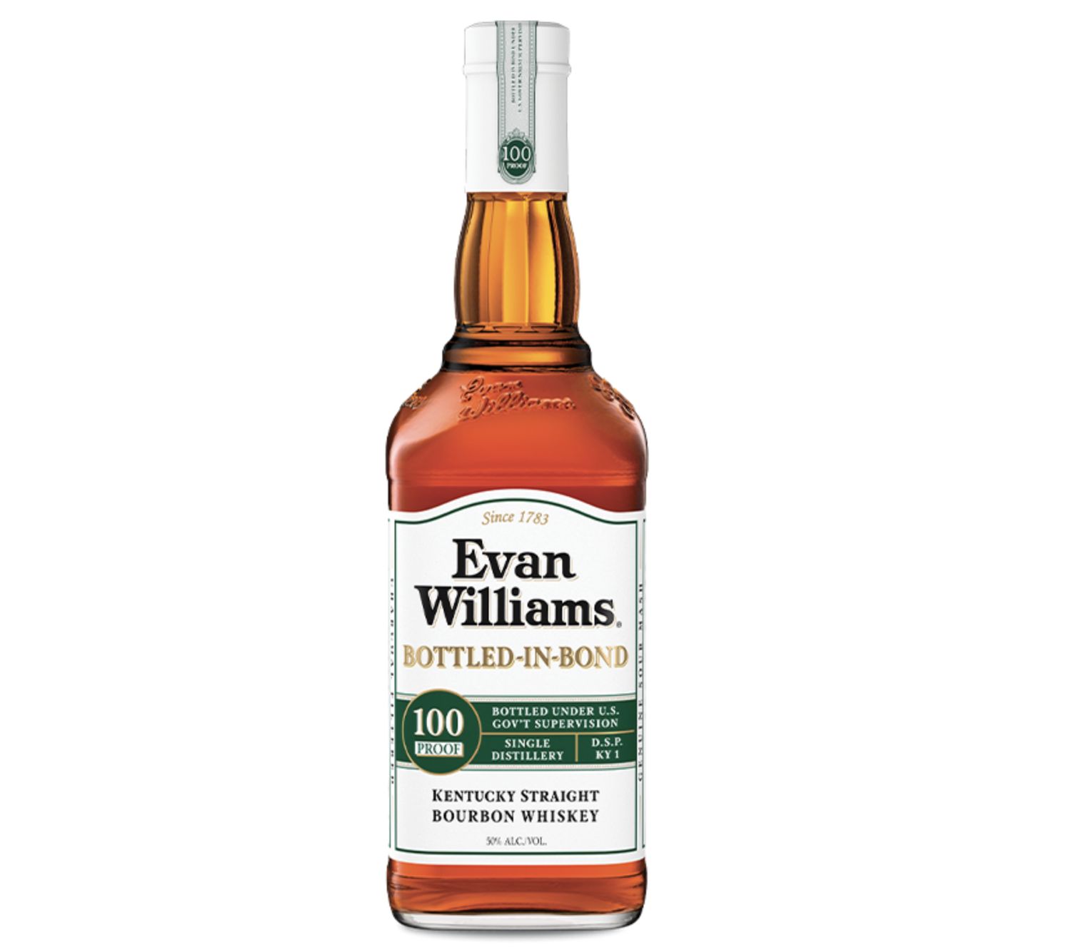 EVAN WILLIAMS WHITE LABEL BOTTLED IN BOND 750ML