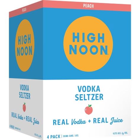 HIGH NOON PEACH 4PK CANS