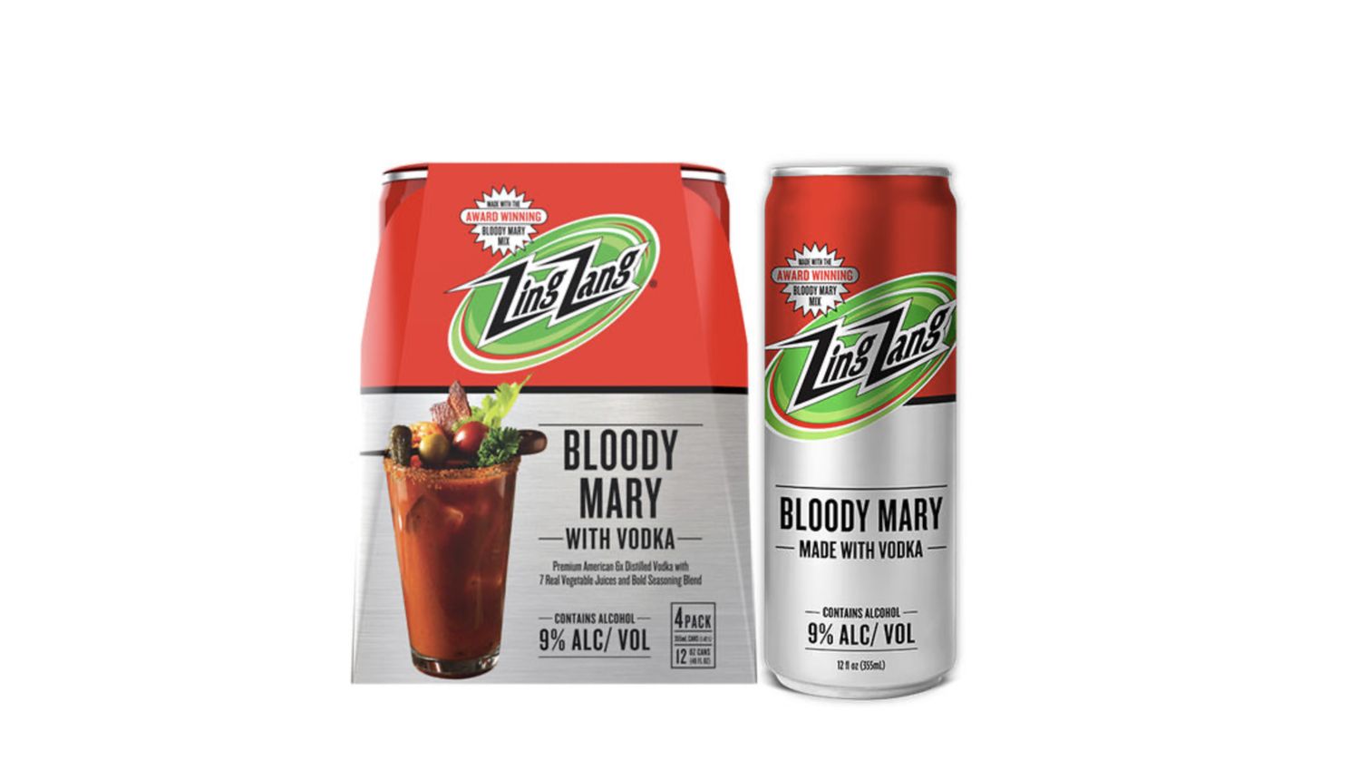 ZING ZANG COCKTAIL BLOODY MARY 4PK