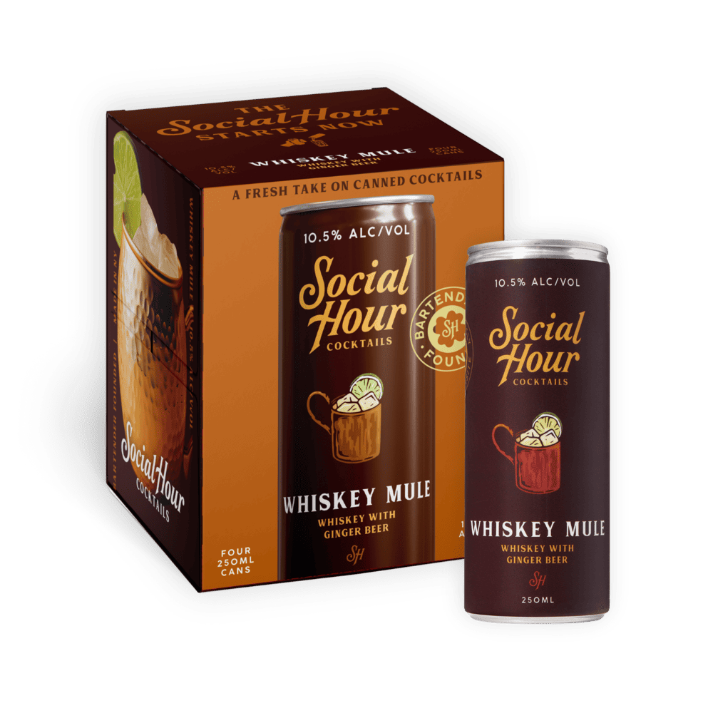 SOCIAL HOUR WHISKEY MULE 4PK