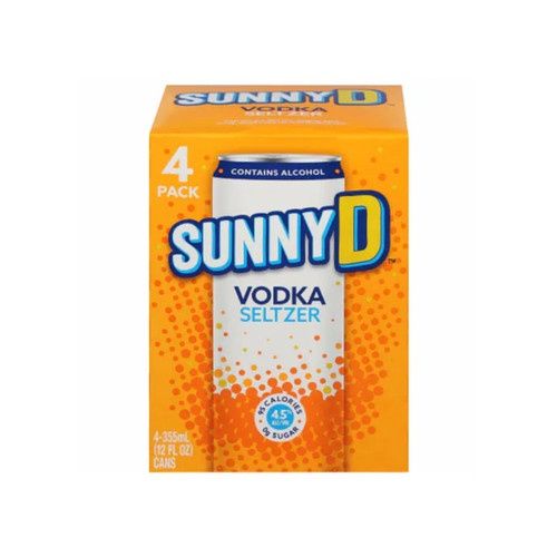 SUNNY D VODKA SELTZER 4PK