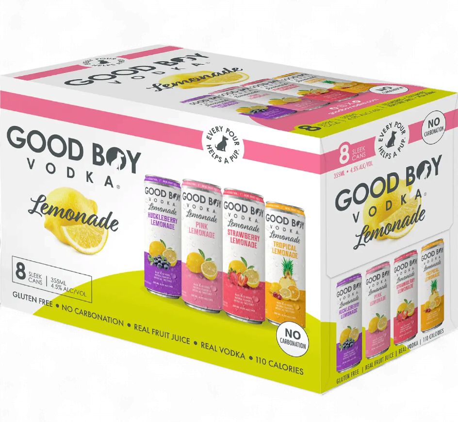 GOOD BOY VODKA LEMONADE VARIETY 8PK