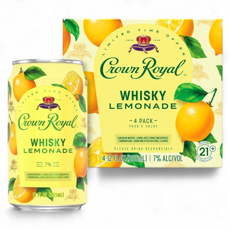 CROWN ROYAL WHISKY LEMONADE 4PK