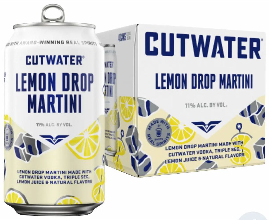 CUTWATER LEMON DROP MARTINI 4PK