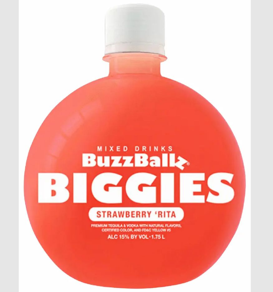 BUZZBALLZ BIGGIES STRAWBERRY RITA 1.75L