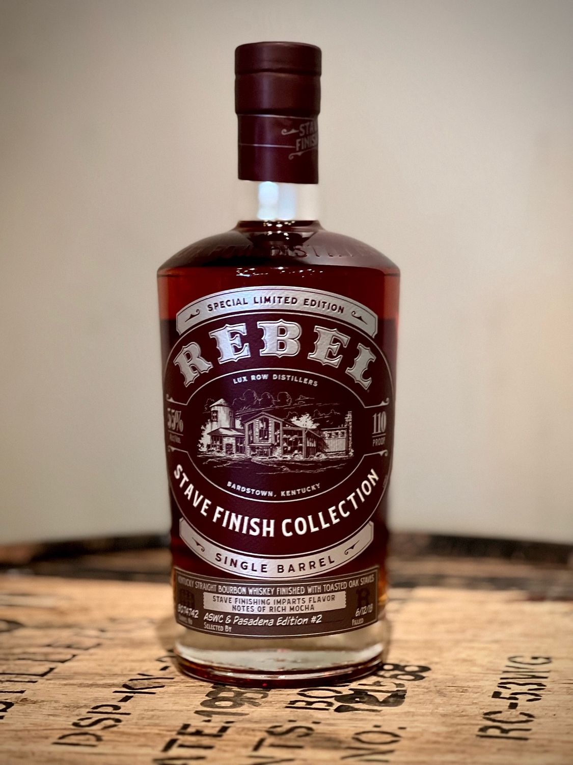 REBEL MOCHA STAVE ASWC &amp; PASADENA SINGLE BARREL EDITION #2