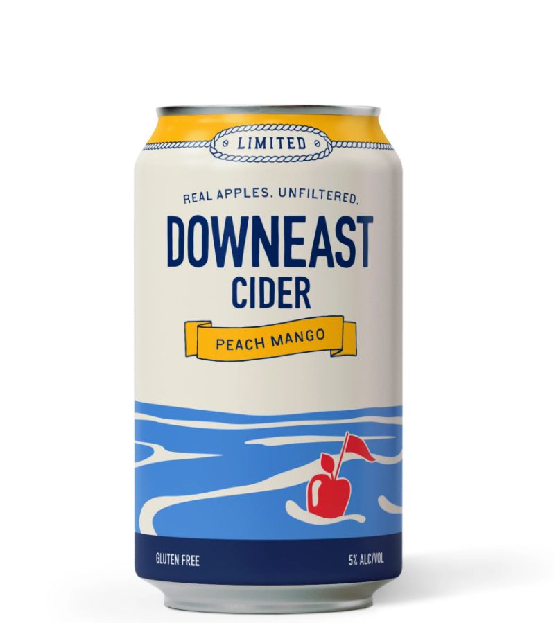 DOWNEAST PEACH MANGO CIDER 12OZ 858612003151