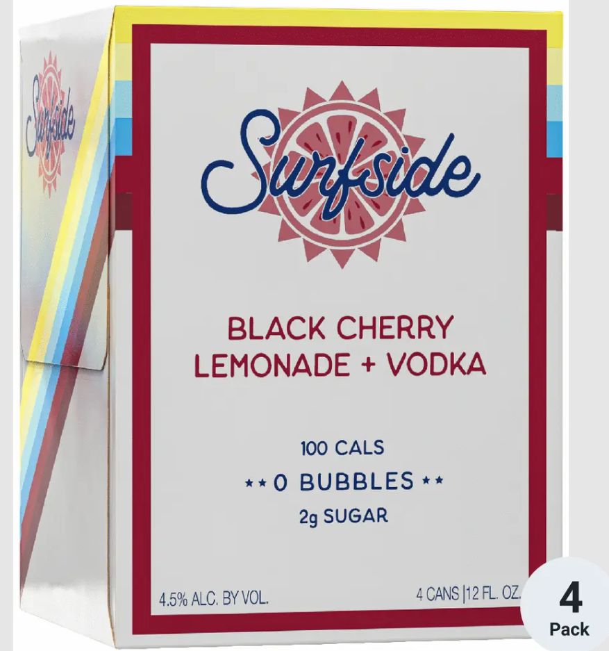 SURFSIDE BLACK CHERRY LEMONADE + VODKA 4PK