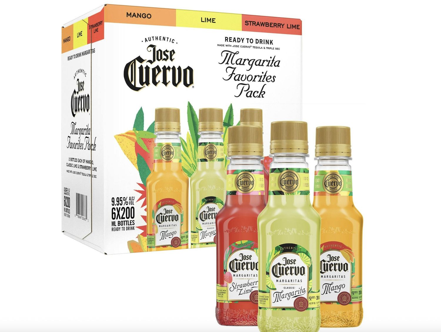 JOSE CUERVO MARGARITAS FAVORITES VARIETY 6PK