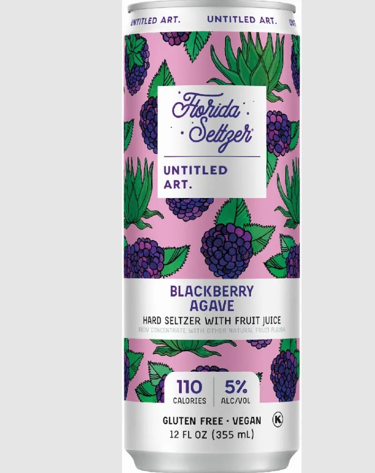 UNTITLED ART BLACKBERRY AGAVE FLORIDA SELTZER 12OZ CAN