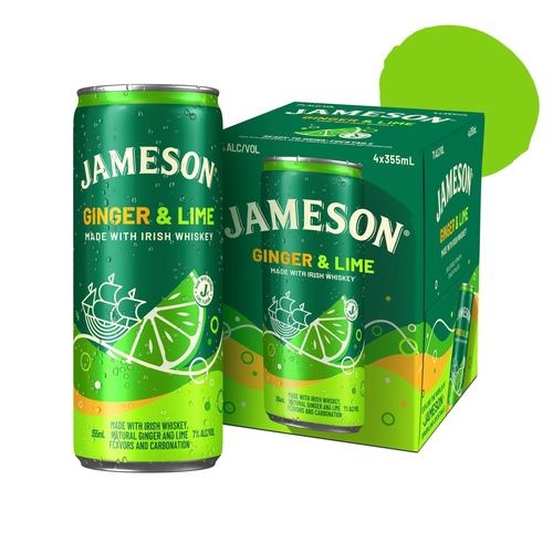 JAMESON GINGER &amp; LIME 4PK