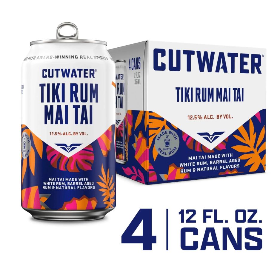 CUTWATER TIKI RUM MAI TAI 4PK CANS