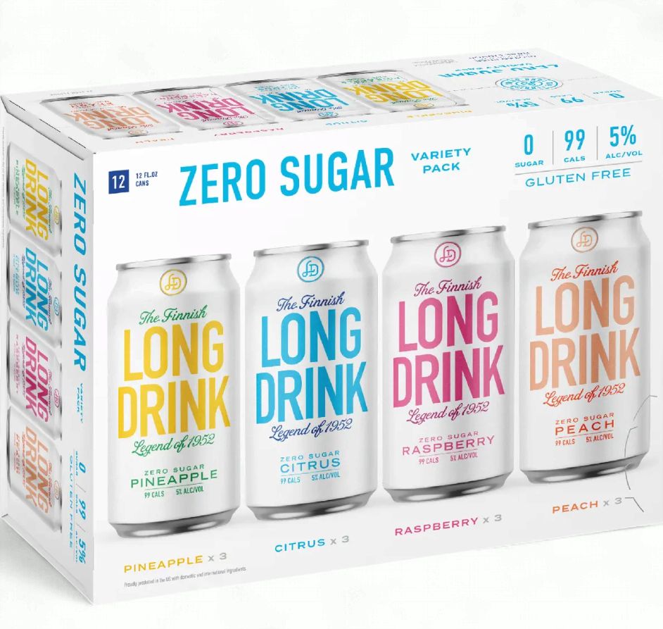 LONG DRINK ZERO SUGAR VARIETY 12PK