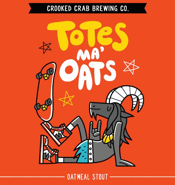 CROOKED CRAB TOTES MA OATS OATMEAL STOUT