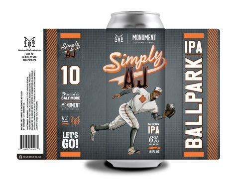 MONUMENT SIMPLY AJ 6PK CANS
