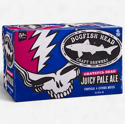 DOGFISH HEAD GRATEFUL DEAD JUICY PALE ALE 6PK 638489007953