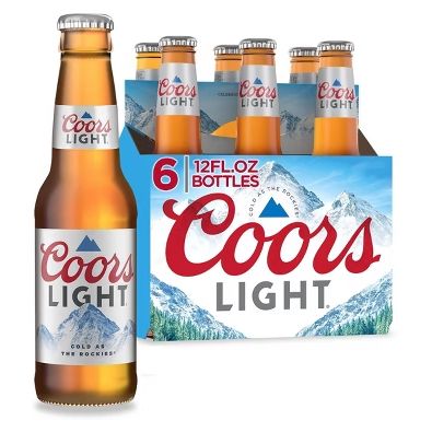 COORS LIGHT 6PK BTLS