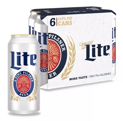 MILLER LITE 16OZ 6PK CANS