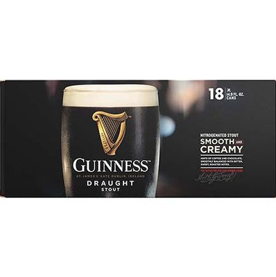GUINNESS DRAFT STOUT 18PK
