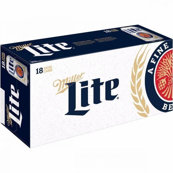 MILLER LITE 18PK CANS