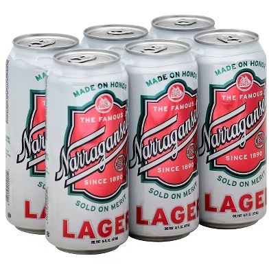 NARRAGANSETT LAGER 6PK 16OZ CANS