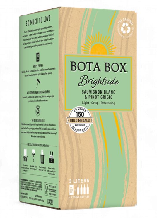 BOTA BOX BRIGHTSIDE SAUVIGNON BLANC &amp; PINOT GRIGIO 3L
