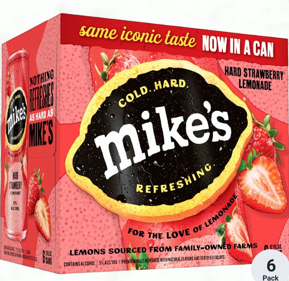 MIKES HARD STRAWBERRY 6PK CANS