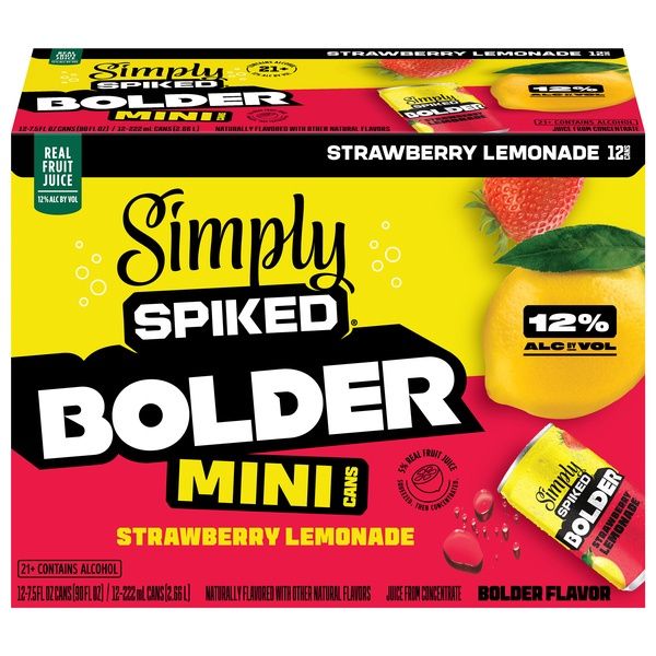 SIMPLY SPIKED BOLDER STRAWBERRY LEMONADE 12PK