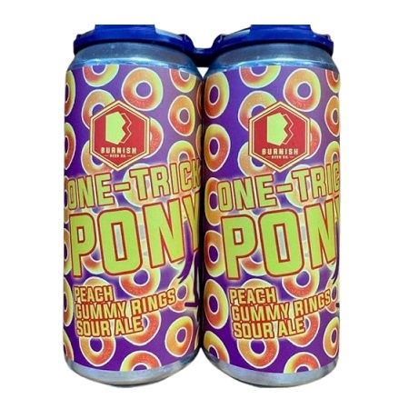 BURNISH ONE TRICK PONY PEACH GUMMY RINGS 197644057955