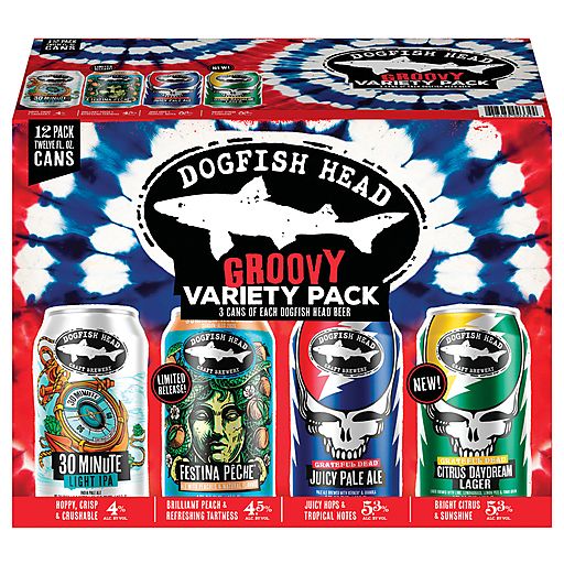 DOGFISH HEAD GROOVY VARIETY 12PK CANS