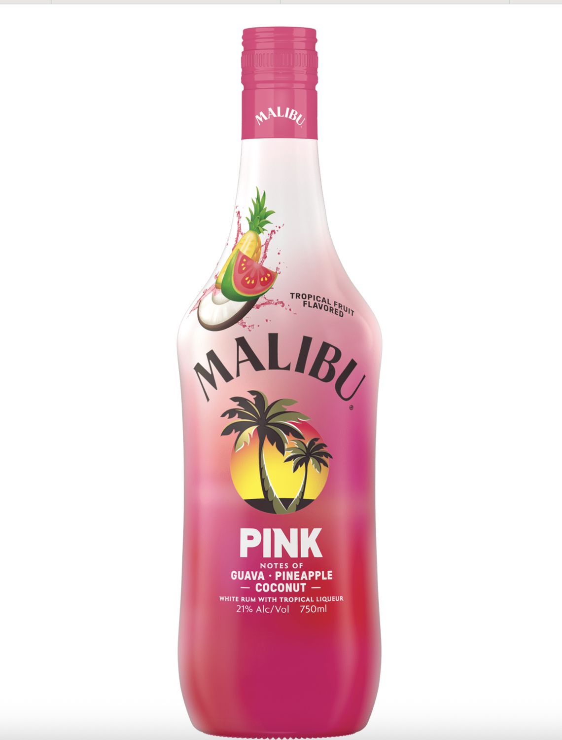 MALIBU PINK RUM 750ML