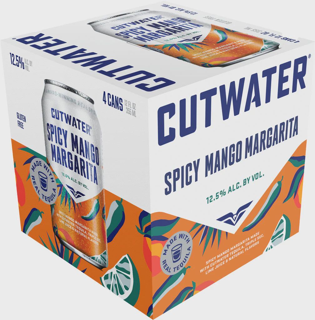 CUTWATER SPICY MANGO MARGARITA 4PK