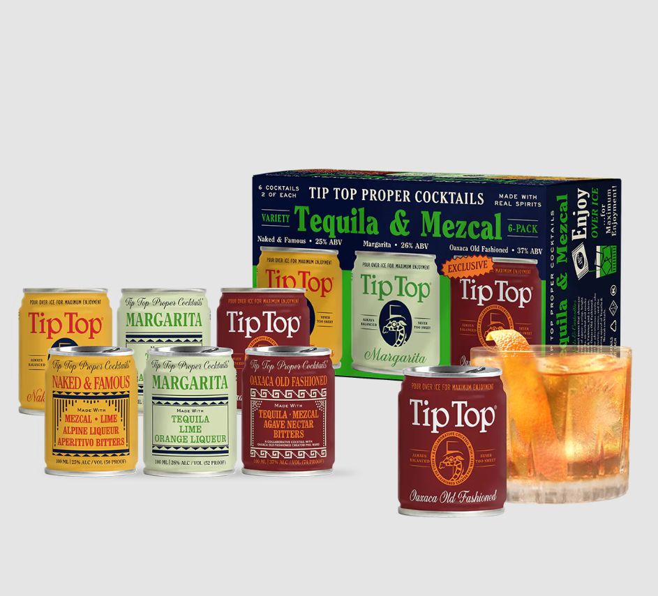 TIP TOP TEQUILA &amp; MEZCAL VARIETY 6PK