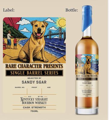 RARE CHARACTER "SANDY" KNF 9YR BOURBON