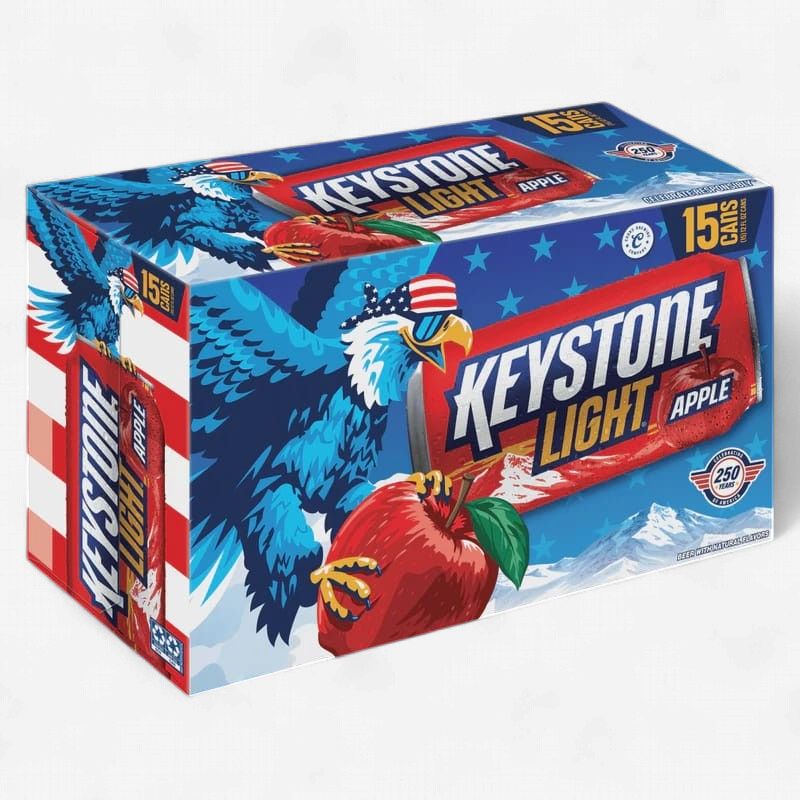 KEYSTONE LIGHT APPLE 15PK