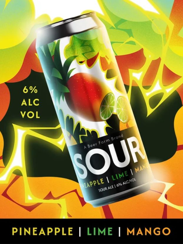 BEER FARM PINEAPPLE/LIME/MANGO SOUR 744365267479