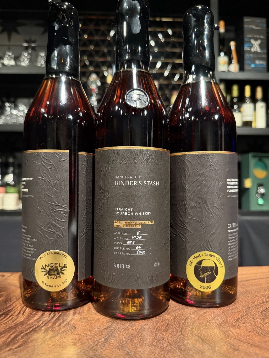 BINDER'S STASH 8YR SINGLE BARREL STORE PICK 134.4 PROOF