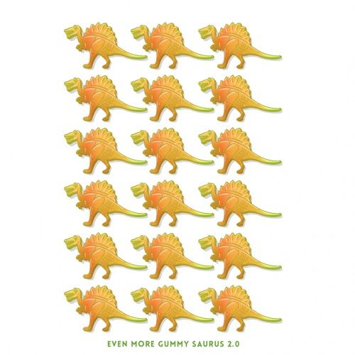 TRIPPING ANIMALS EVEN MORE GUMMY SAURUS 616612923455