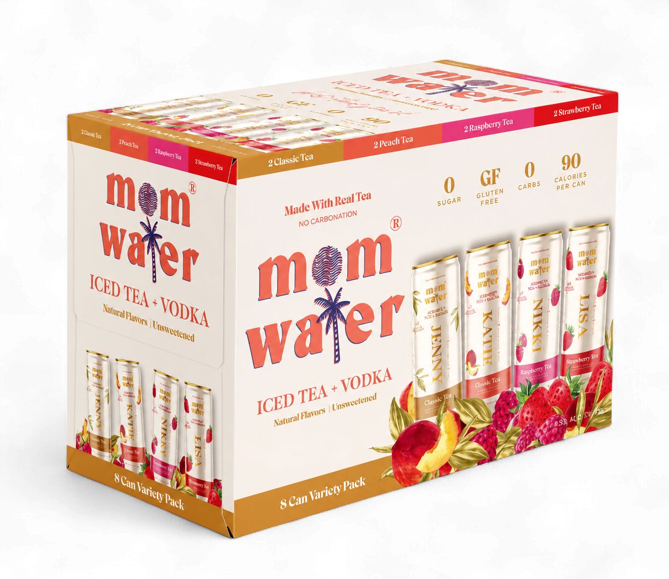 MOM WATER BES-TEAS VARIETY 8PK