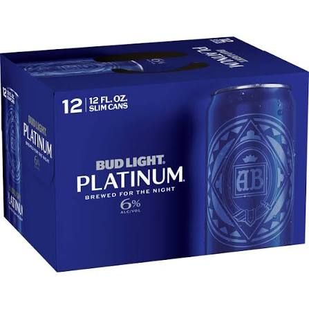 BUD LIGHT PLATINUM 12PK CANS