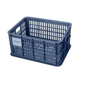 Basil Bicycle Crate, Color: Bluestone, Size: 17.5 Litre